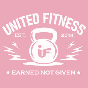 UNITED FITNESS - EARNED NOT GIVEN - WOMEN'S FITTED T-SHIRT - $49ZD25$ Design