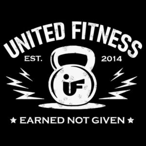 UNITED FITNESS - EARNED NOT GIVEN - WOMEN'S FITTED T-SHIRT - $49ZD25$ Design