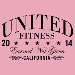 UNITED FITNESS - EARNED NOT GIVEN - WOMEN'S FITTED T-SHIRT - YCBUA3 Design