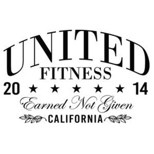 UNITED FITNESS - EARNED NOT GIVEN - WOMEN'S FITTED T-SHIRT - YCBUA3 Design
