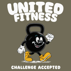 UNITED FITNESS - CHALLENGE ACCEPTED - WOMEN'S FITTED TANK TOP - $K4MG9C$ Design