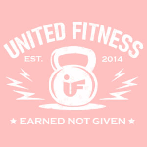 UNITED FITNESS - EARNED NOT GIVEN - WOMEN'S CROPPED HOODIE - $49ZD25$ Design